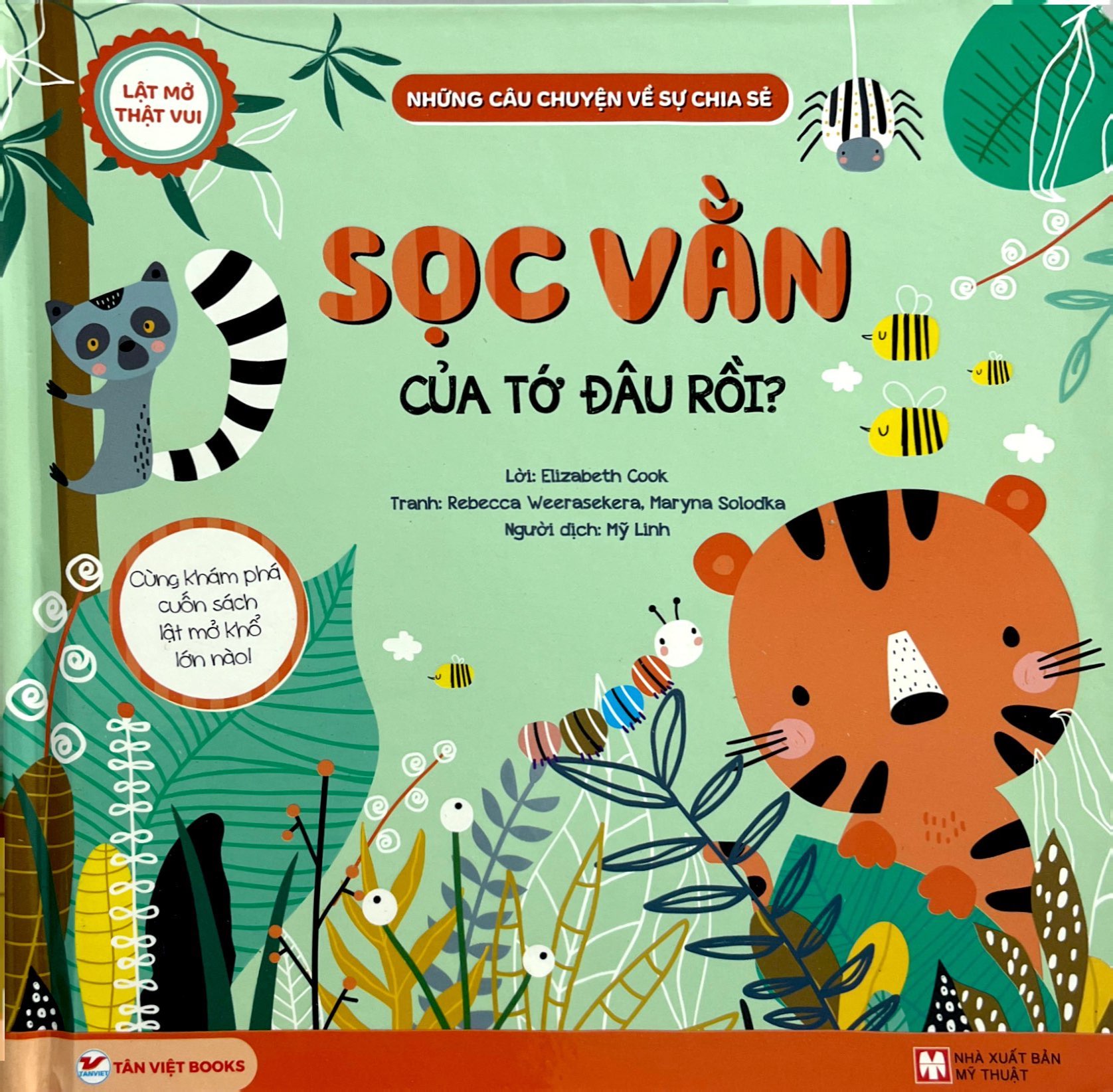 lật mở thật vui - những câu chuyện về sự chia sẻ - sọc vằn của tớ đâu rồi? - bìa cứng - Ảnh 2