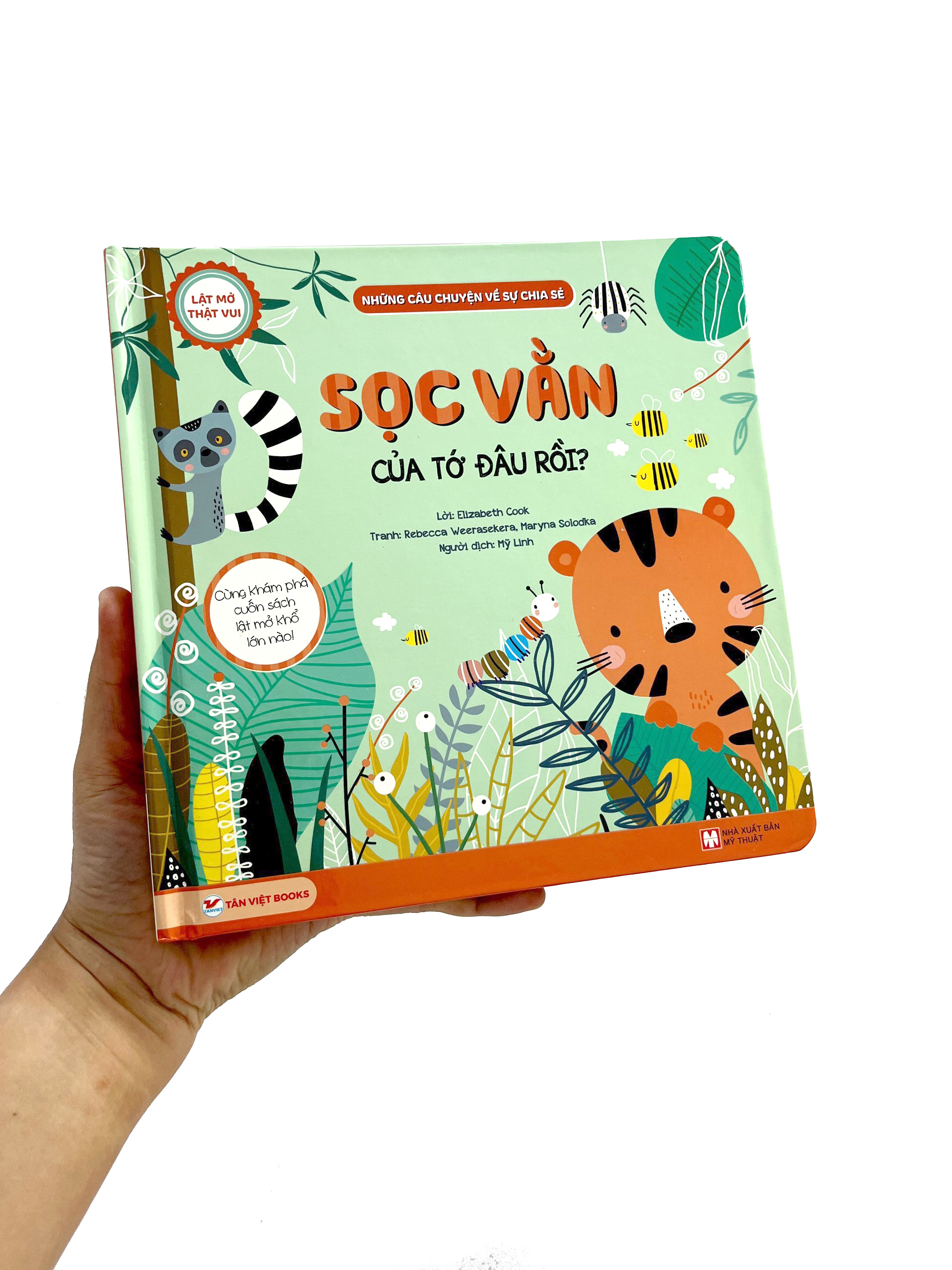 lật mở thật vui - những câu chuyện về sự chia sẻ - sọc vằn của tớ đâu rồi? - bìa cứng - Ảnh 7