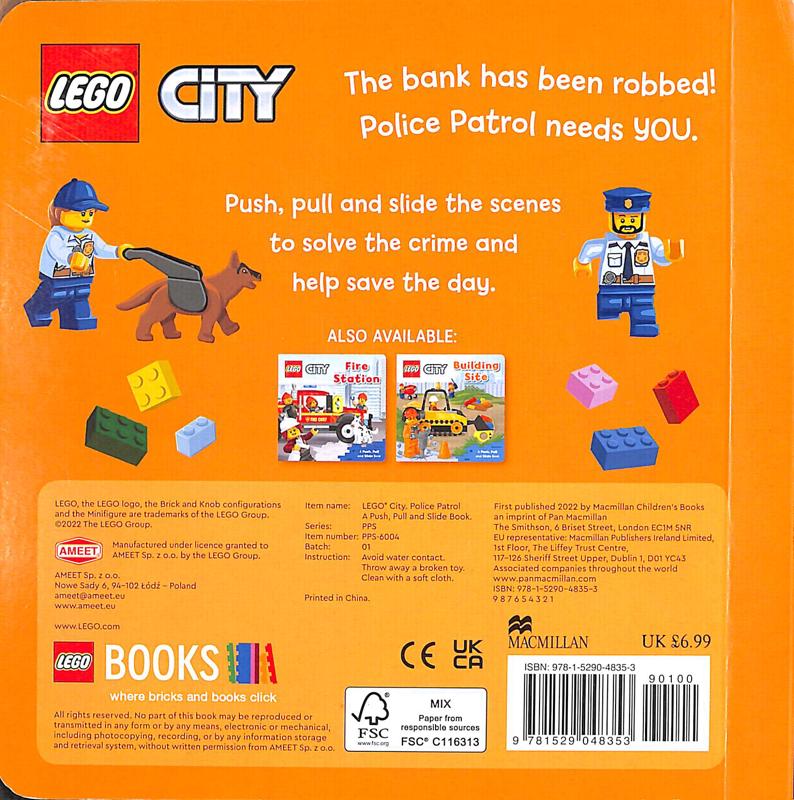 lego® city. police patrol: a push, pull and slide book - Ảnh 3