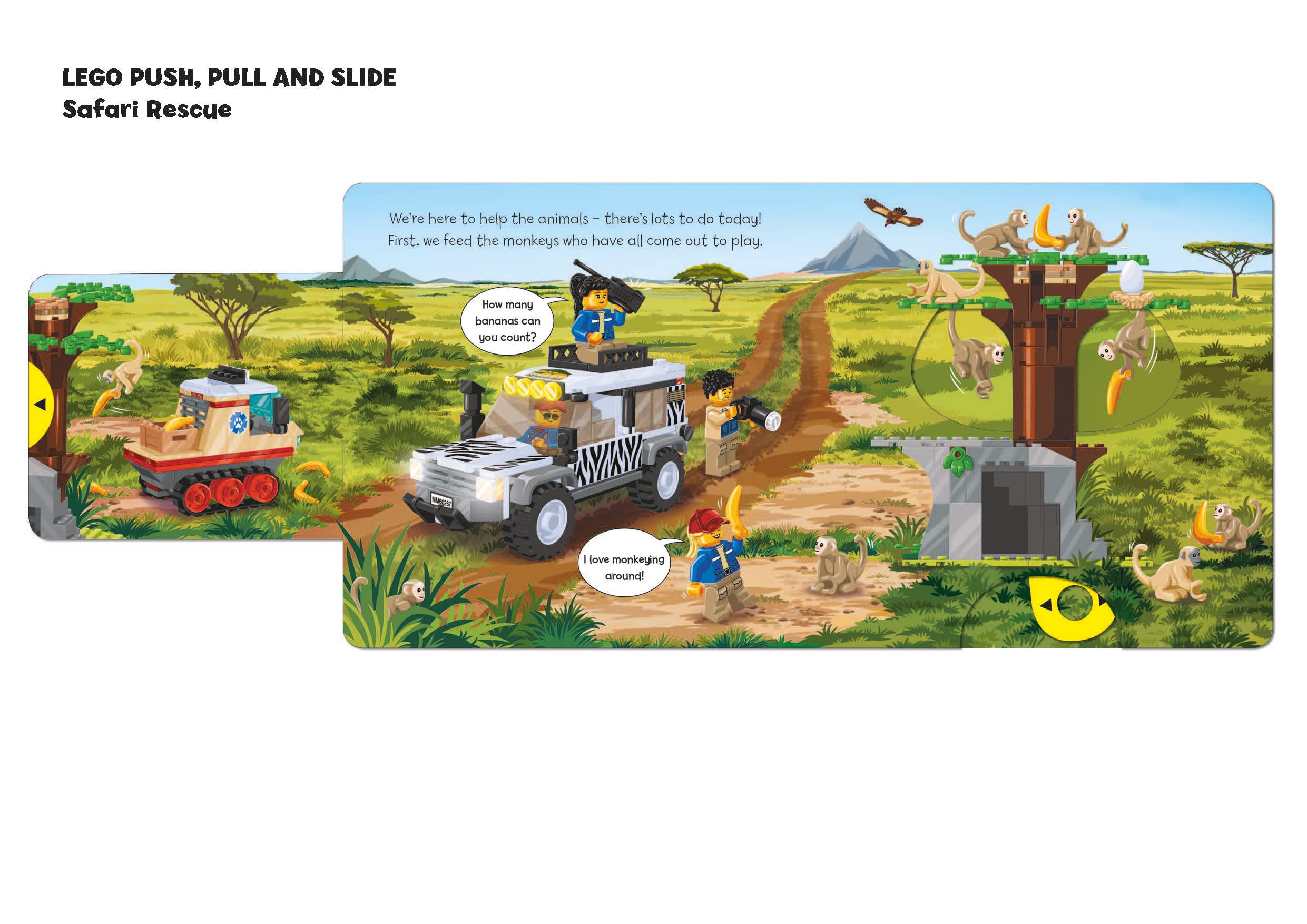 lego® city. safari rescue: a push, pull and slide book - Ảnh 5