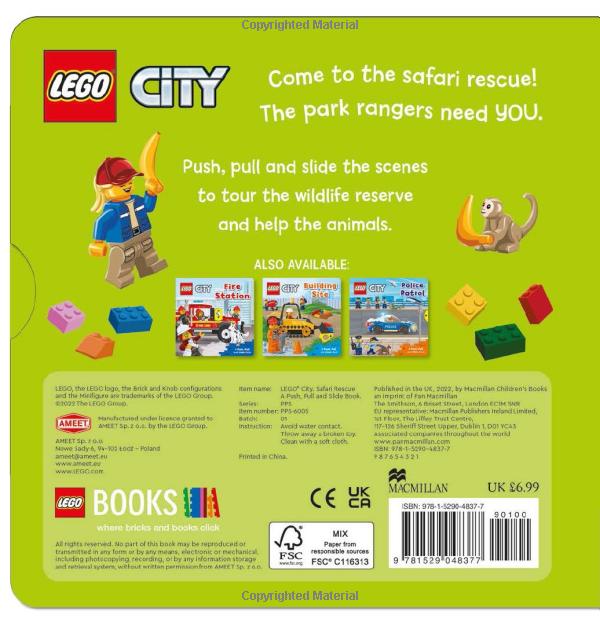 lego® city. safari rescue: a push, pull and slide book - Ảnh 6