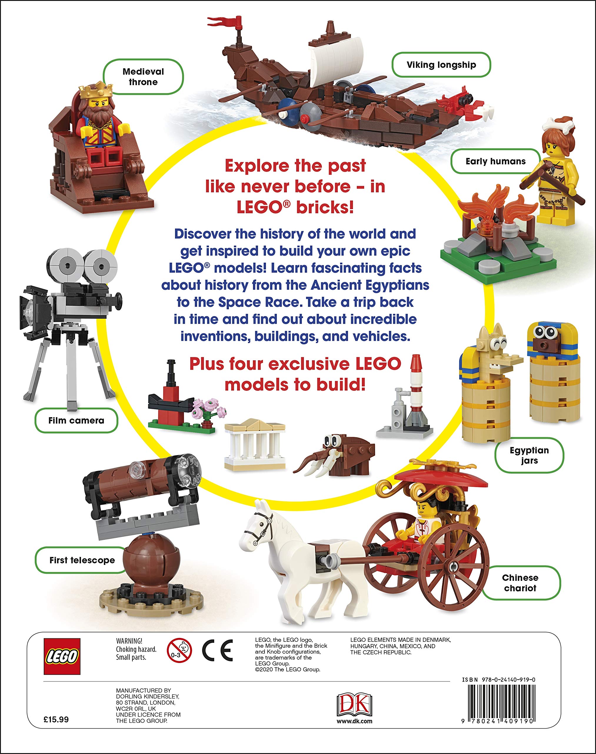 lego epic history: includes four exclusive lego mini models (lego book & toy) - Ảnh 12