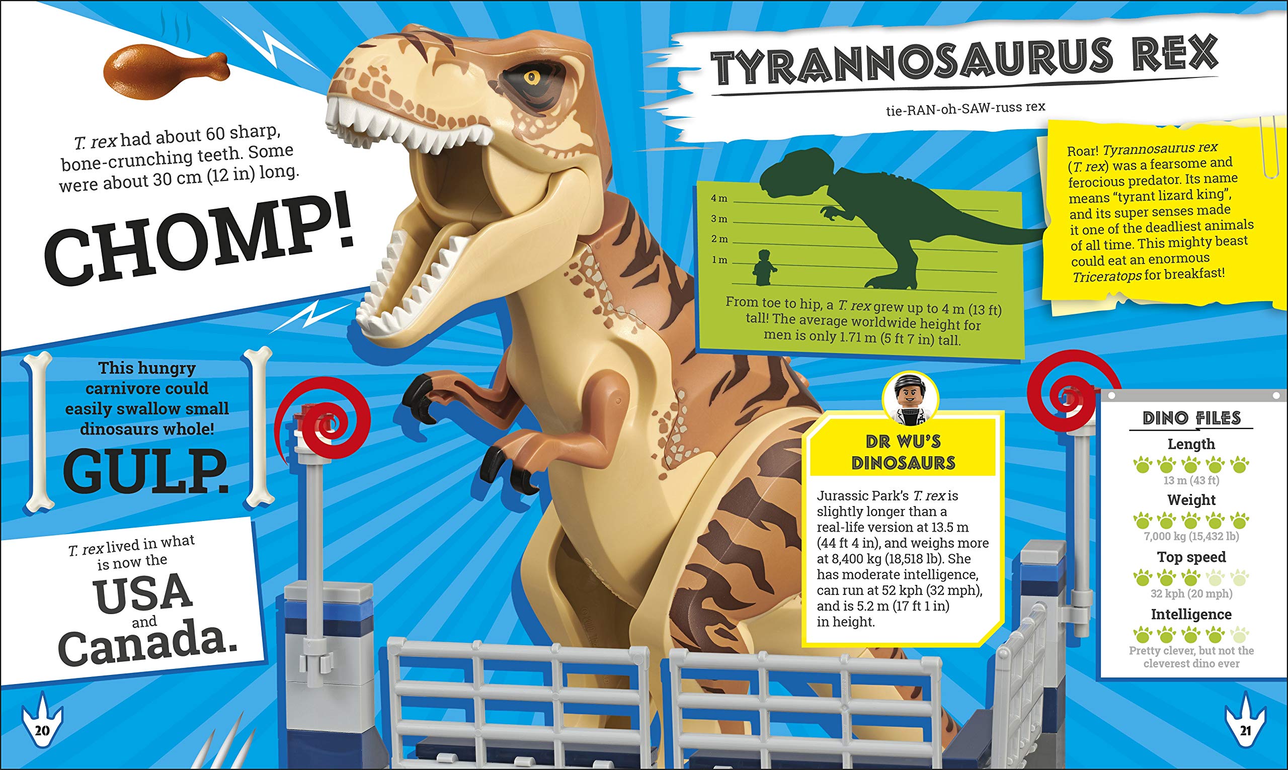 lego jurassic world the dino files: with lego jurassic world claire minifigure and baby raptor! - Ảnh 3