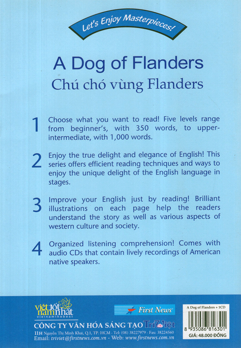 let's enjoy masterpieces - a dog of flanders - chú chó vùng flanders + cd - Ảnh 3