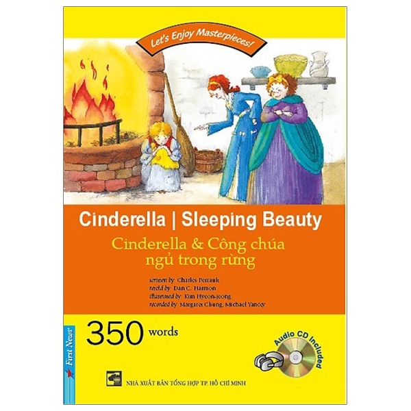 let's enjoy masterpieces - cinderella sleeping beauty - cinderella & công chúa ngủ trong rừng + cd - Ảnh 2
