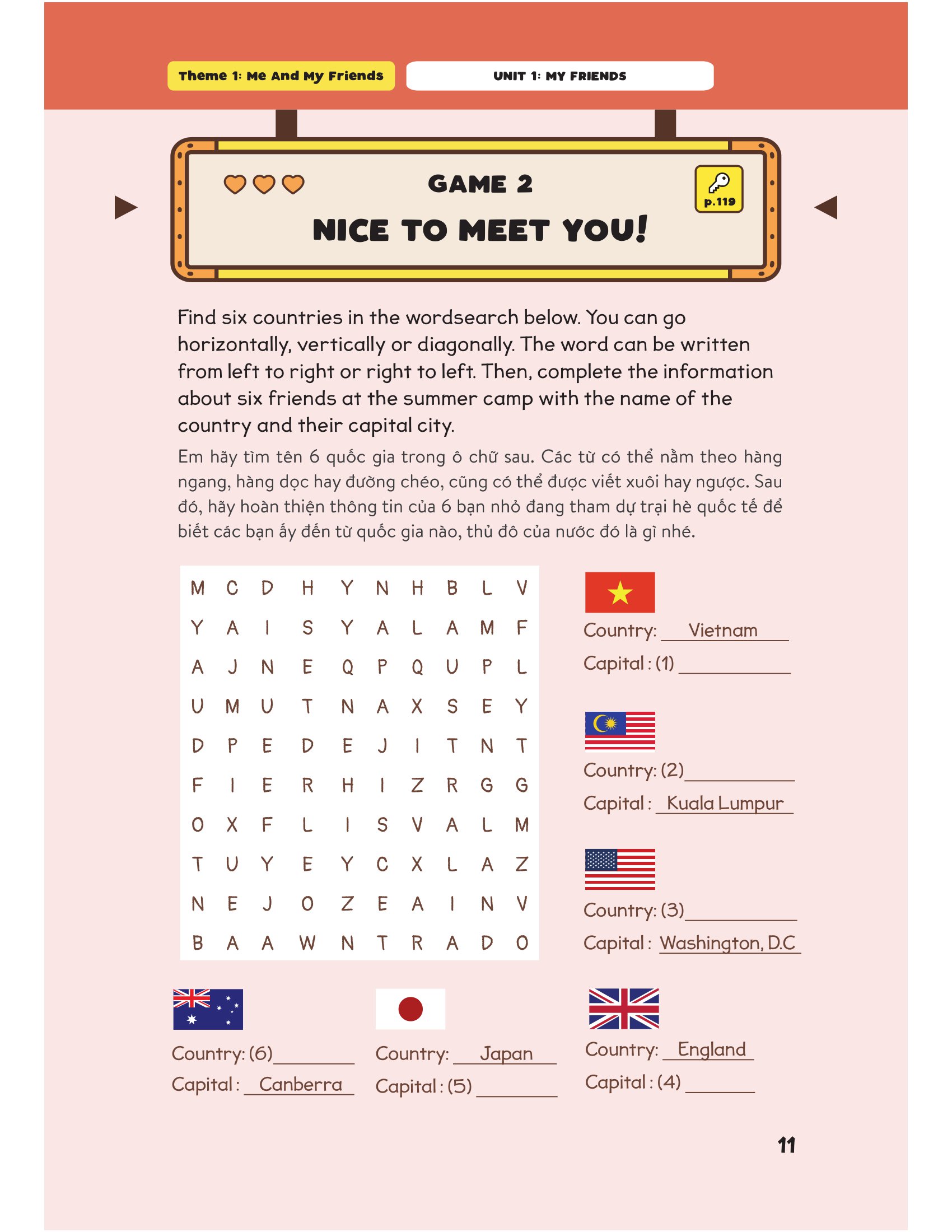 level up - 100 trò chơi từ vựng tiếng anh - lớp 4 - Ảnh 10