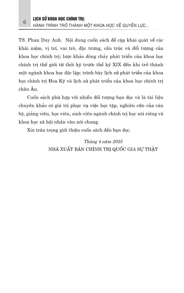 Lịch Sử Khoa Học Chính Trị - Hành Trình Trở Thành Một Khoa Học Về Quyền Lực Hay Khám Phá Đời Sống Chính Trị - Ảnh 4