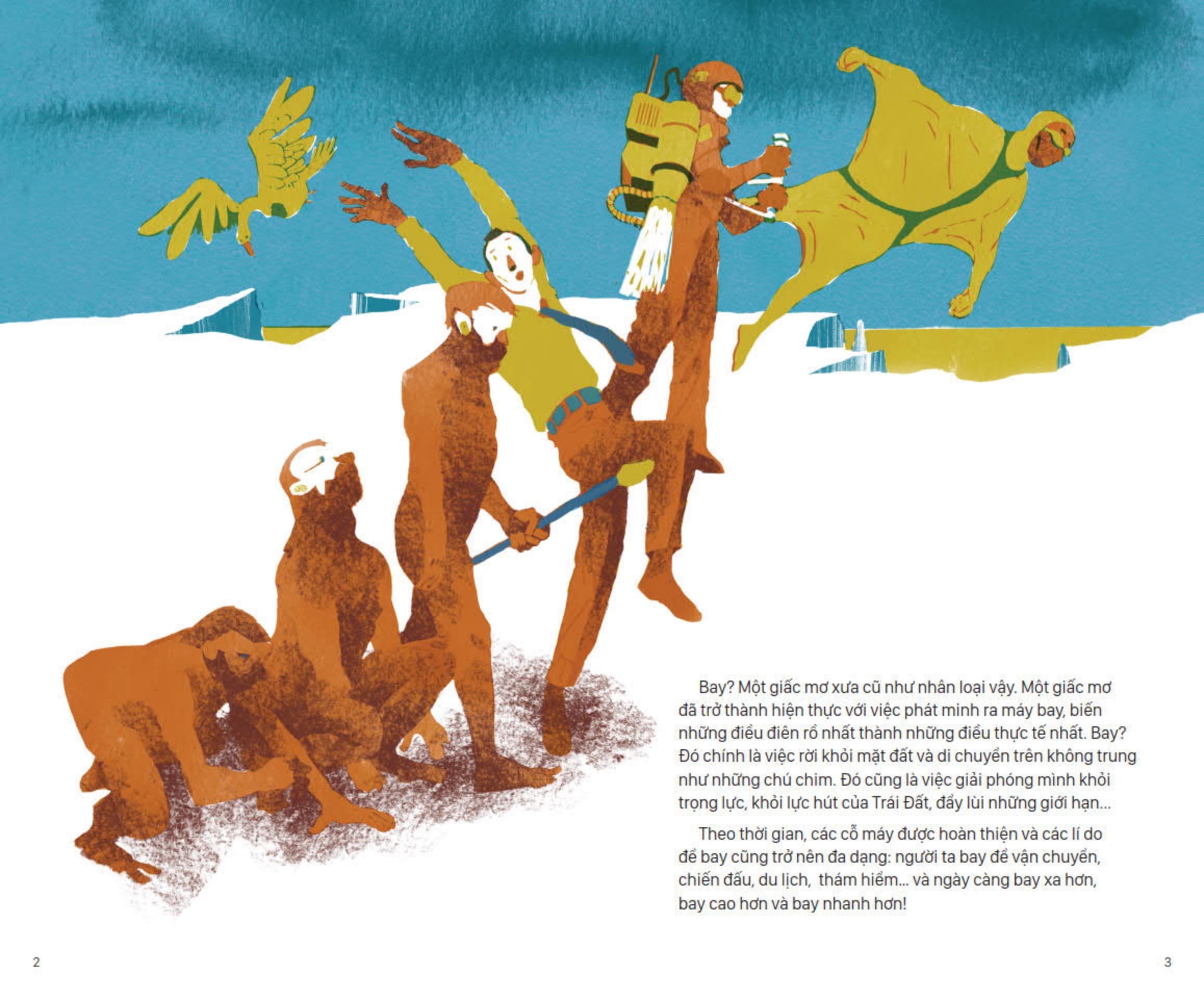 lịch sử sinh hoạt của loài người - bay lượn - Ảnh 2