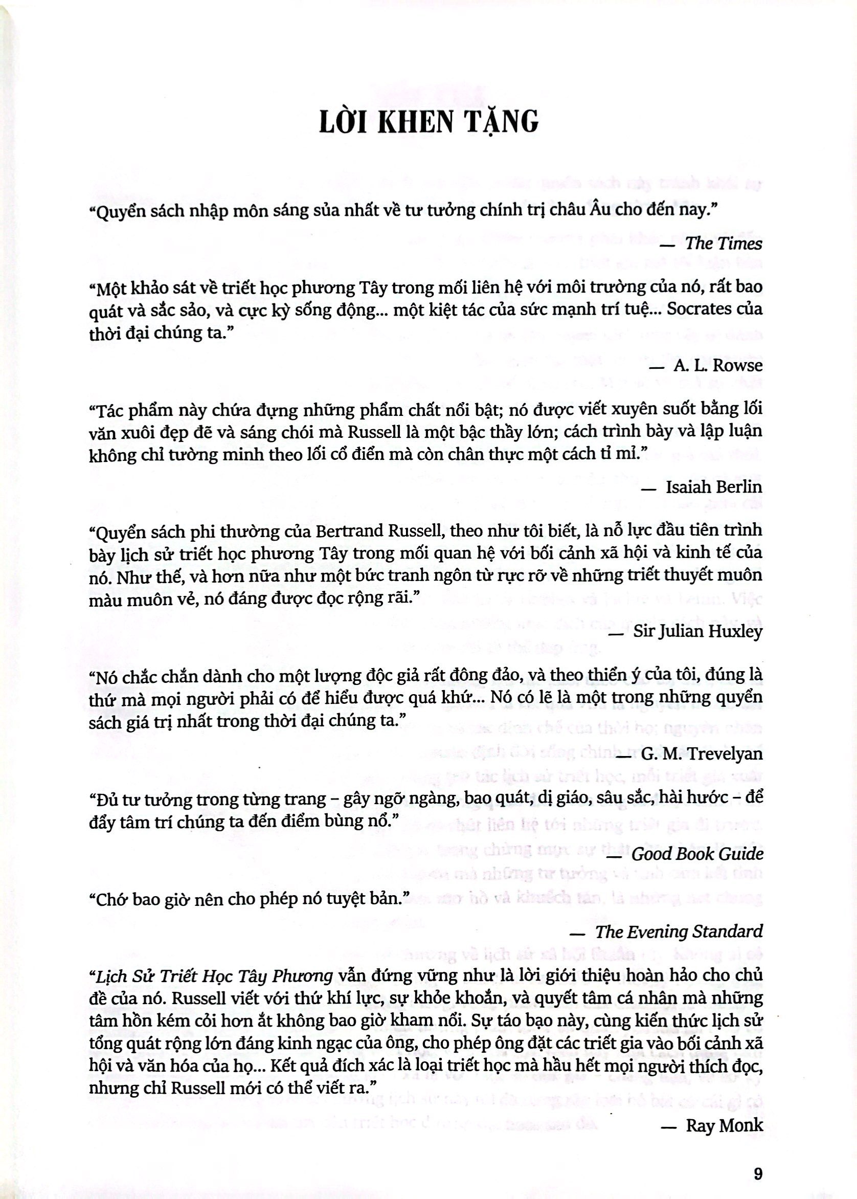 lịch sử triết học phương tây - history of western philosophy - bìa cứng - Ảnh 6