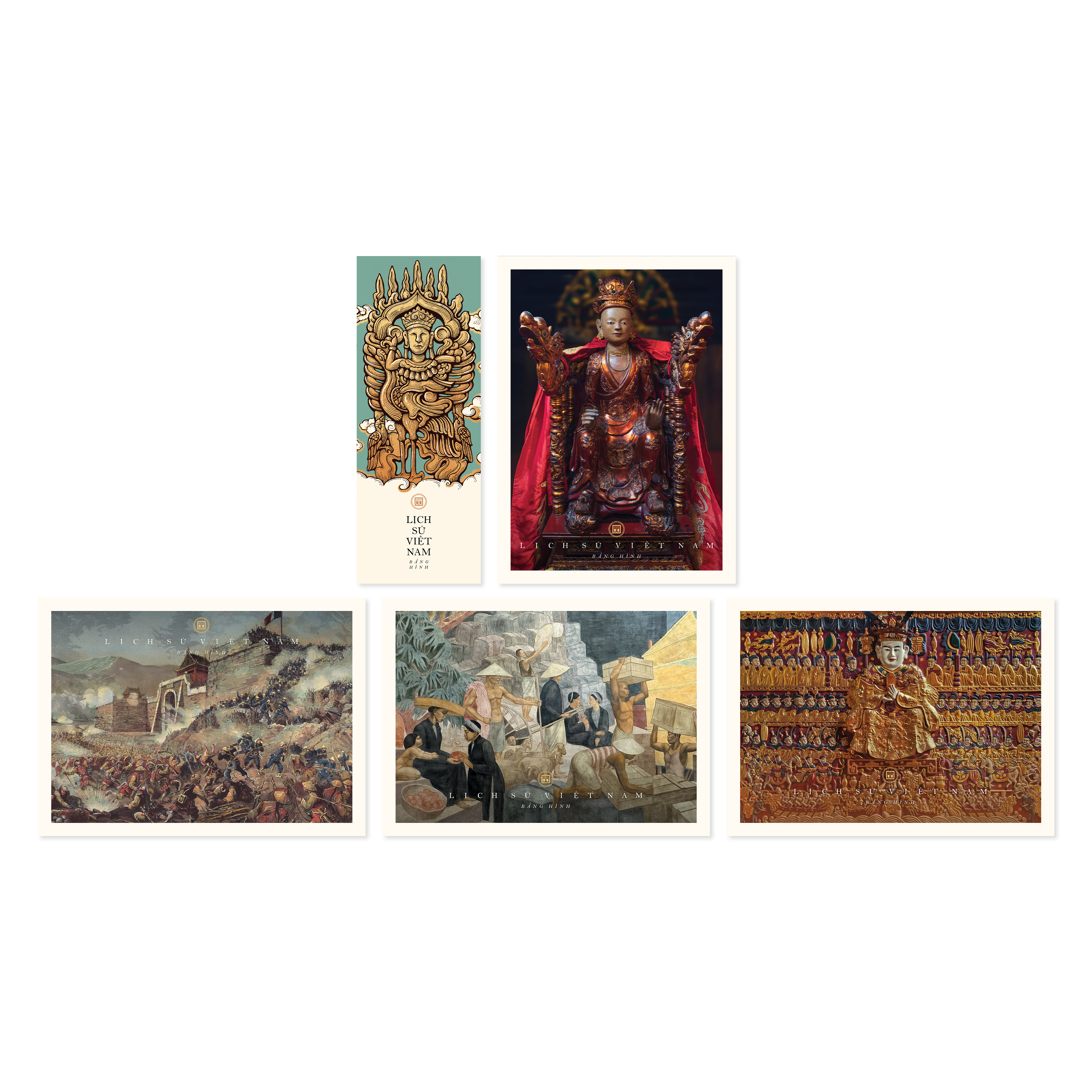 lịch sử việt nam bằng hình - bìa cứng - tặng kèm 1 bookmark + 4 postcard - Ảnh 4