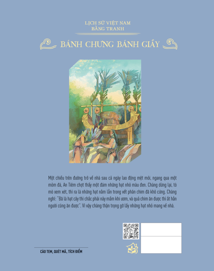 lịch sử việt nam bằng tranh - bánh chưng bánh giầy - bản màu - bìa cứng - Ảnh 9