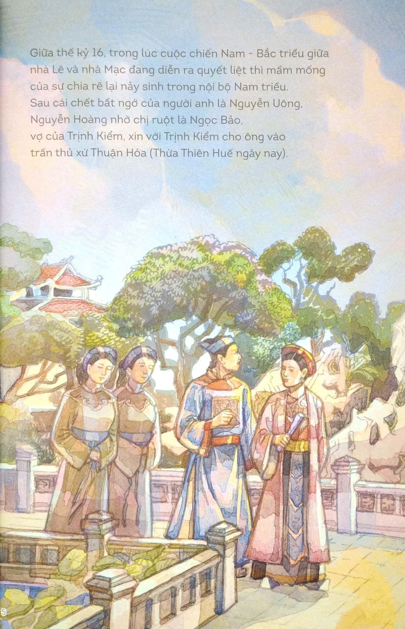 lịch sử việt nam bằng tranh - chúa tiên nguyễn hoàng (bản màu) (tái bản 2023) - Ảnh 5