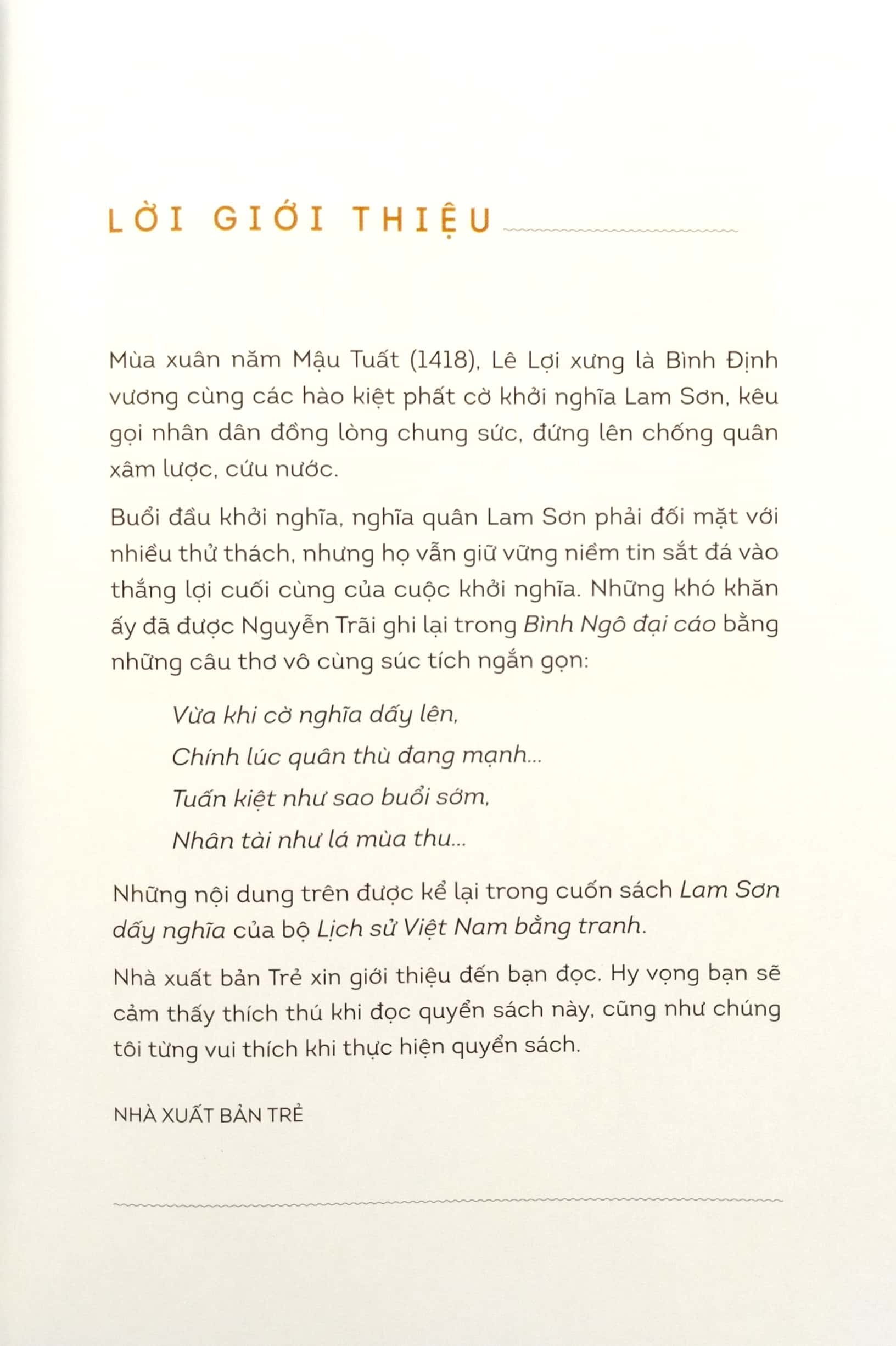 lịch sử việt nam bằng tranh - lam sơn dấy nghĩa (bản màu) (tái bản 2023) - Ảnh 3