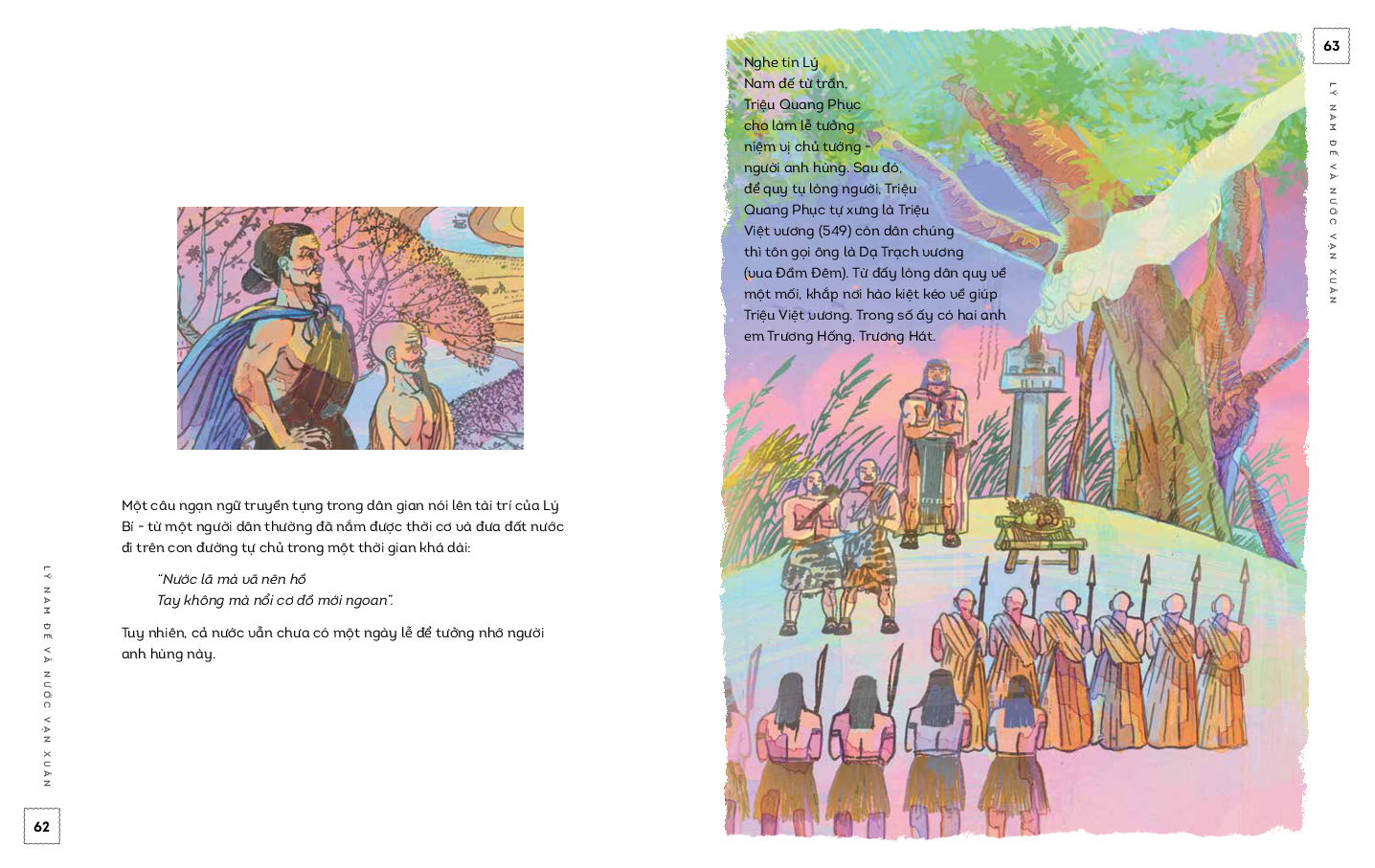 lịch sử việt nam bằng tranh - lý nam đế và nước vạn xuân - bản màu - bìa cứng - Ảnh 5