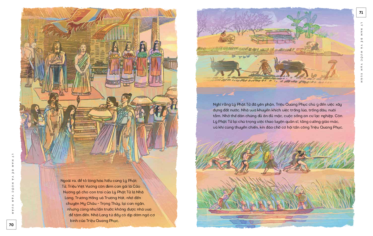 lịch sử việt nam bằng tranh - lý nam đế và nước vạn xuân - bản màu - bìa cứng - Ảnh 9