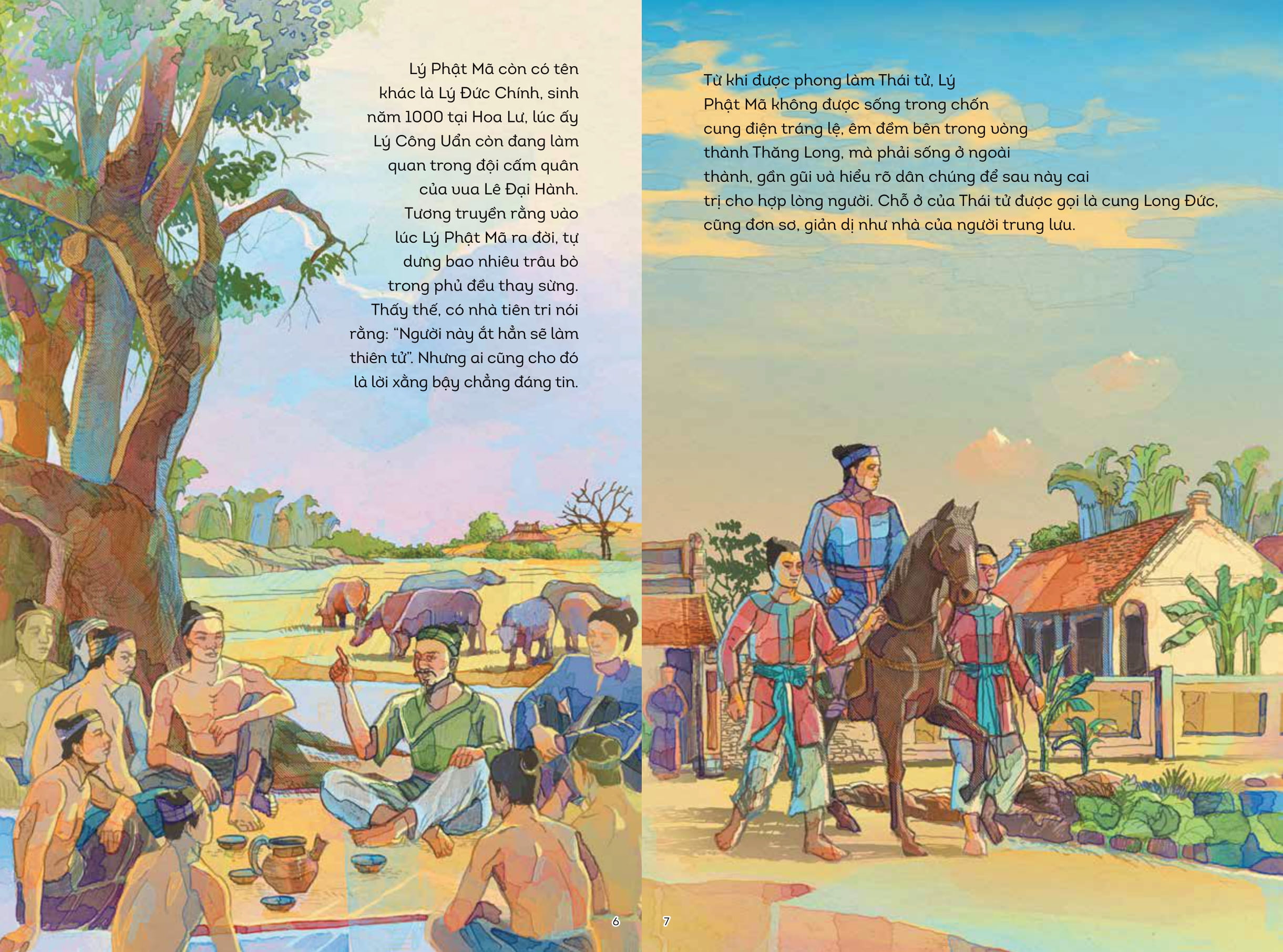 lịch sử việt nam bằng tranh - lý thái tông xây đắp nhà lý (bản màu) - Ảnh 4