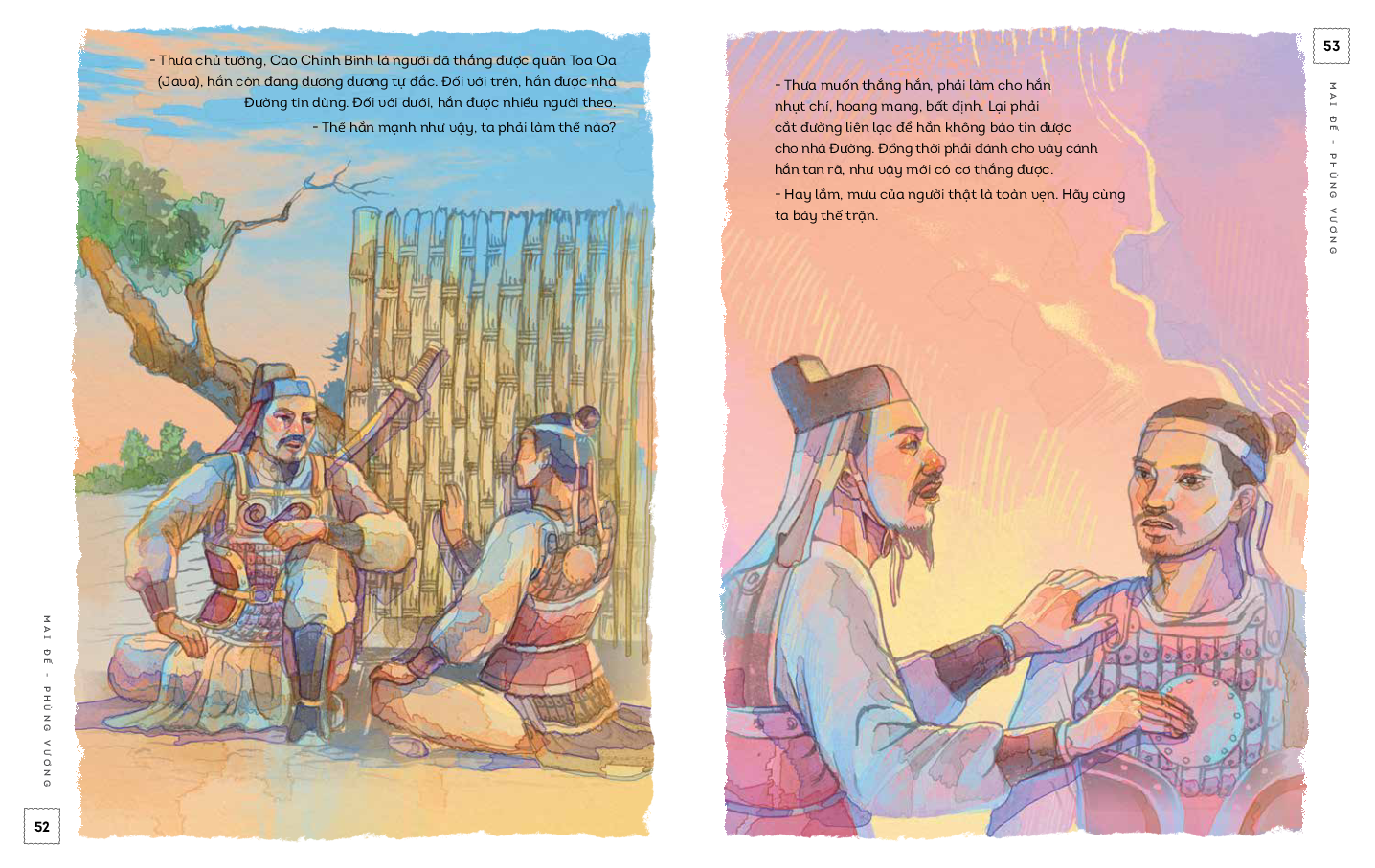 lịch sử việt nam bằng tranh - mai đế-phùng vương - bản màu - bìa cứng - Ảnh 5