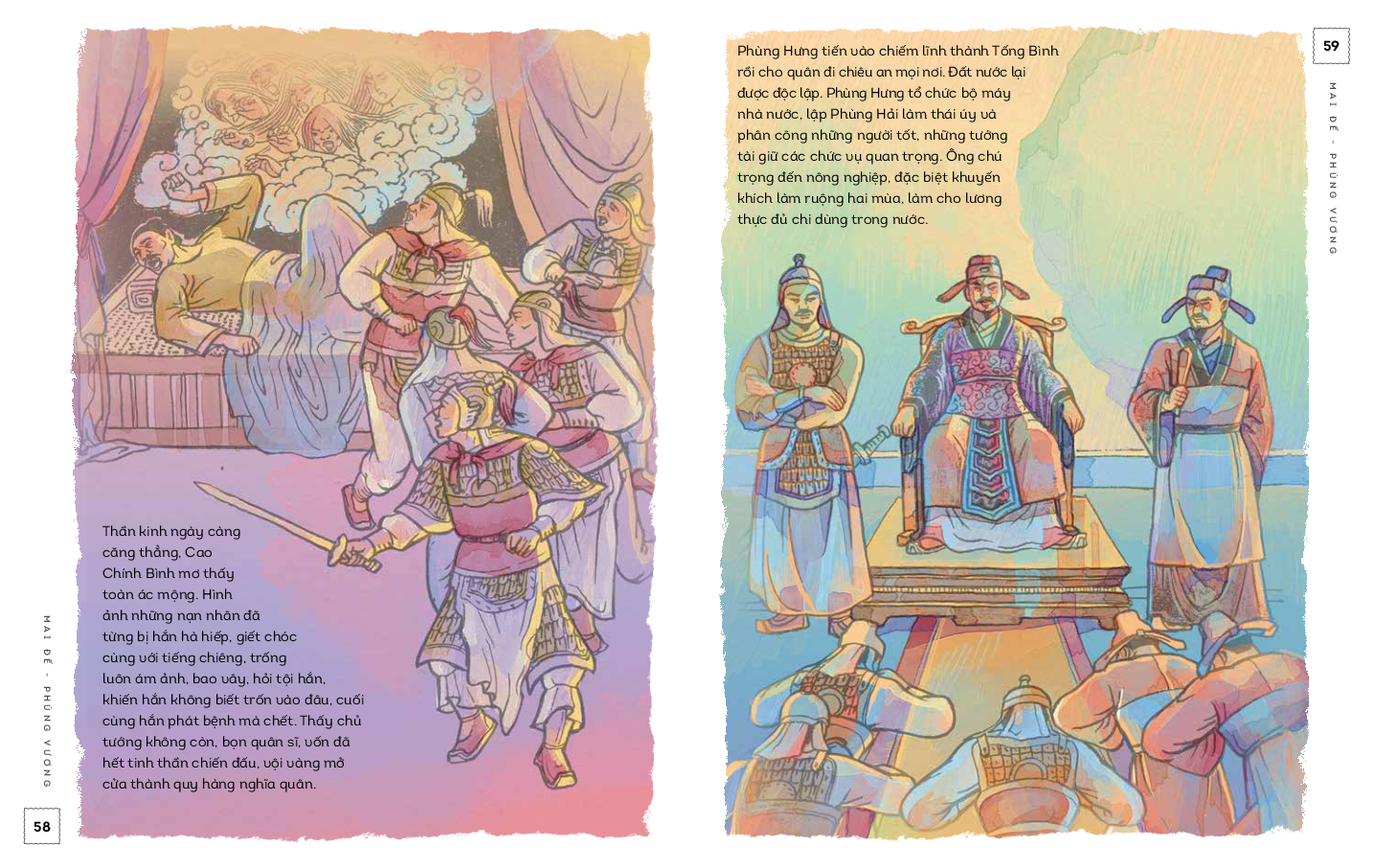 lịch sử việt nam bằng tranh - mai đế-phùng vương - bản màu - bìa cứng - Ảnh 8