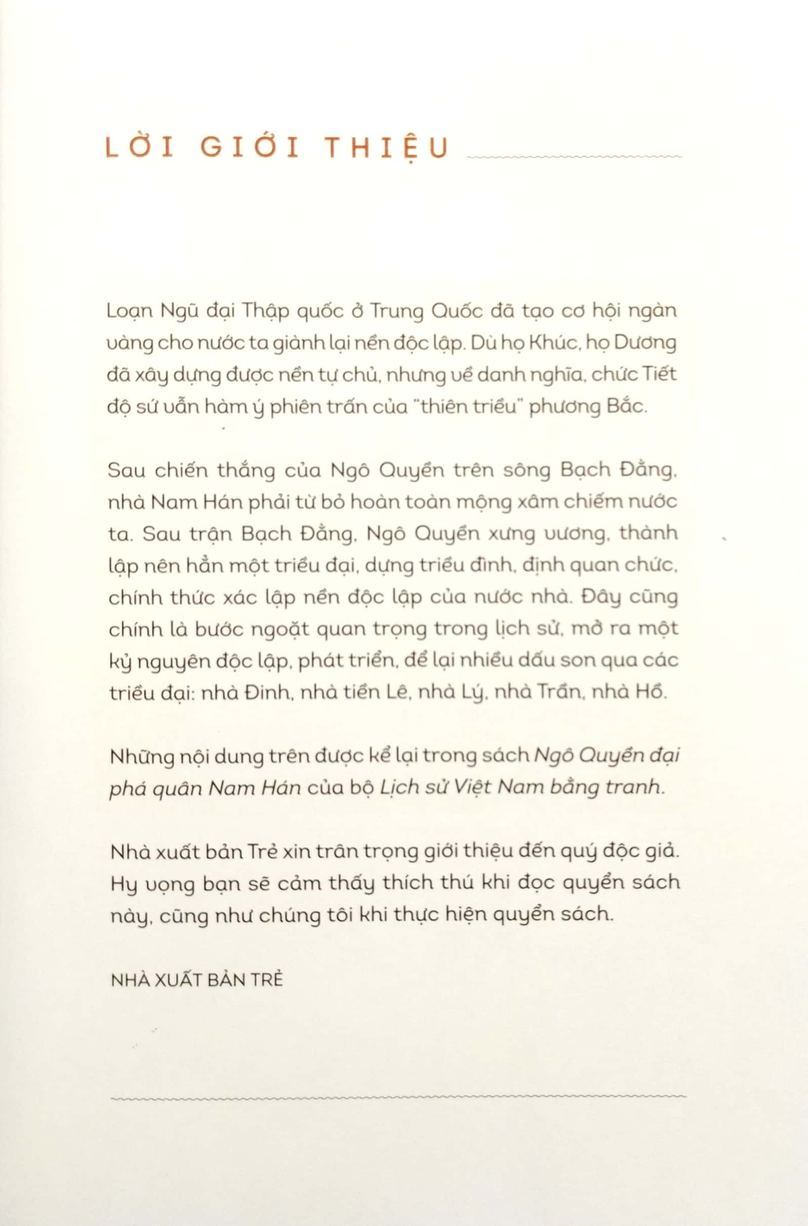 lịch sử việt nam bằng tranh - ngô quyền đại phá quân nam hán (bản màu) (tái bản 2023) - Ảnh 3