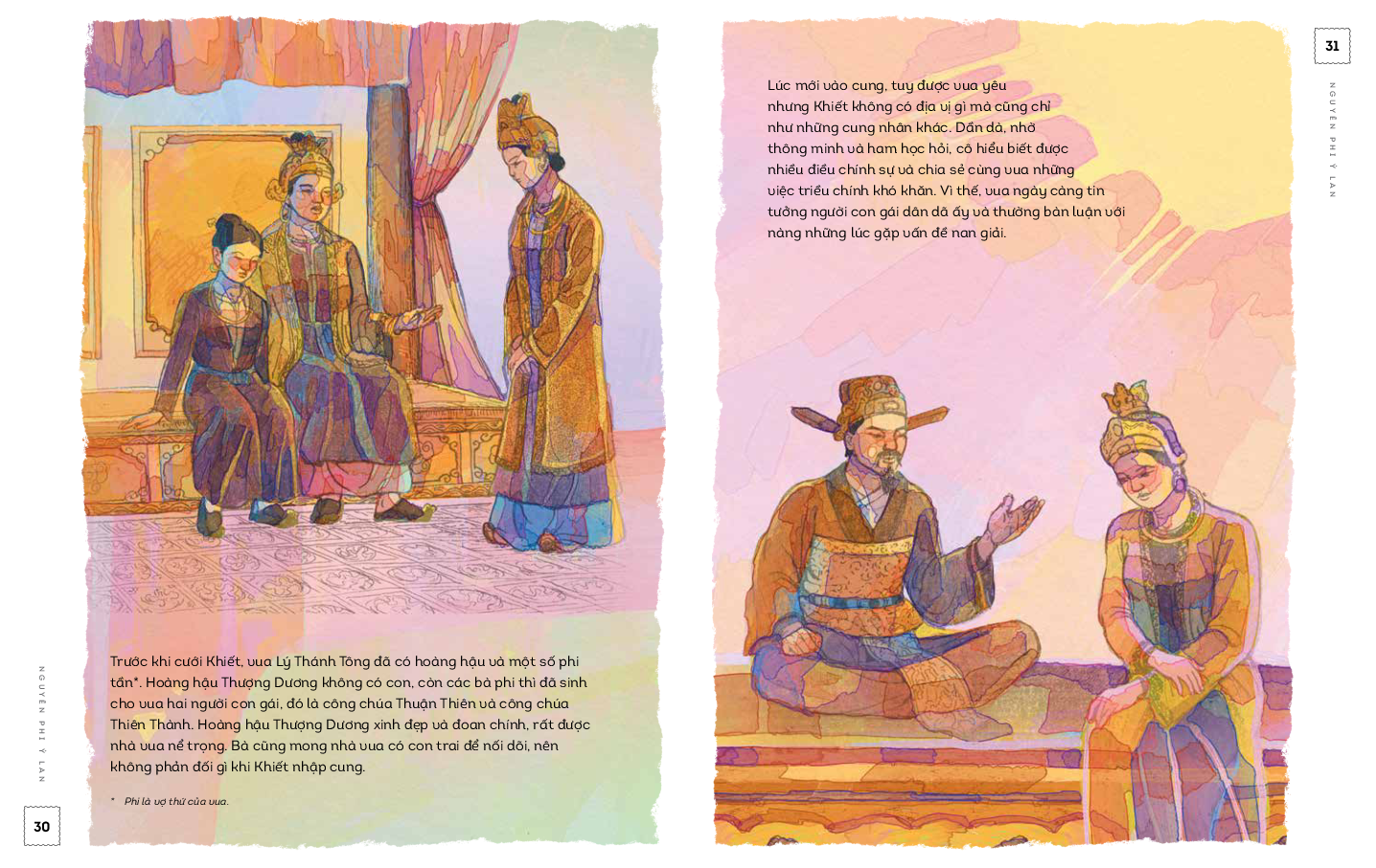 lịch sử việt nam bằng tranh - nguyên phi ỷ lan - bản màu - bìa cứng - Ảnh 3