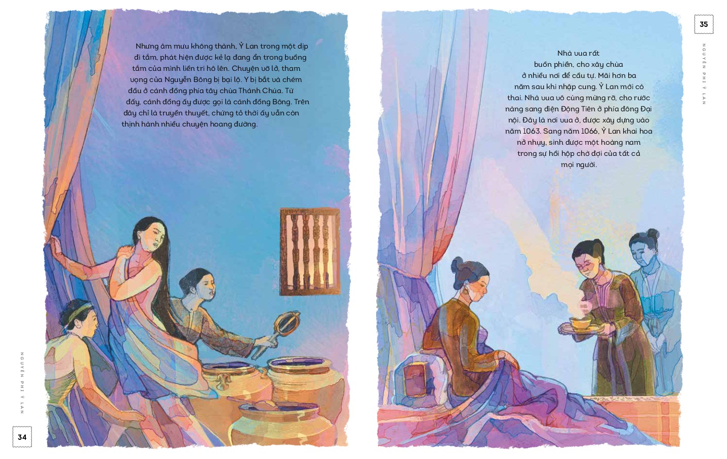 lịch sử việt nam bằng tranh - nguyên phi ỷ lan - bản màu - bìa cứng - Ảnh 6