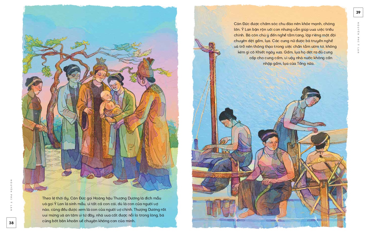 lịch sử việt nam bằng tranh - nguyên phi ỷ lan - bản màu - bìa cứng - Ảnh 8