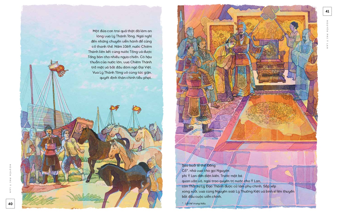 lịch sử việt nam bằng tranh - nguyên phi ỷ lan - bản màu - bìa cứng - Ảnh 9