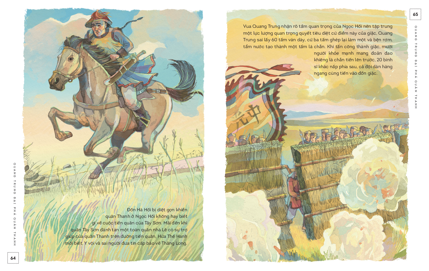 lịch sử việt nam bằng tranh - quang trung đại phá quân thanh - bản màu - Ảnh 2