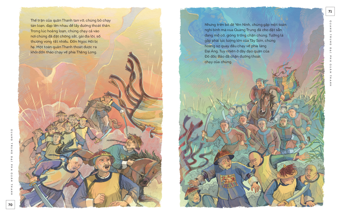 lịch sử việt nam bằng tranh - quang trung đại phá quân thanh - bản màu - Ảnh 5