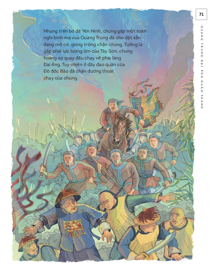 lịch sử việt nam bằng tranh - quang trung đại phá quân thanh - bản màu - bìa cứng - Ảnh 10