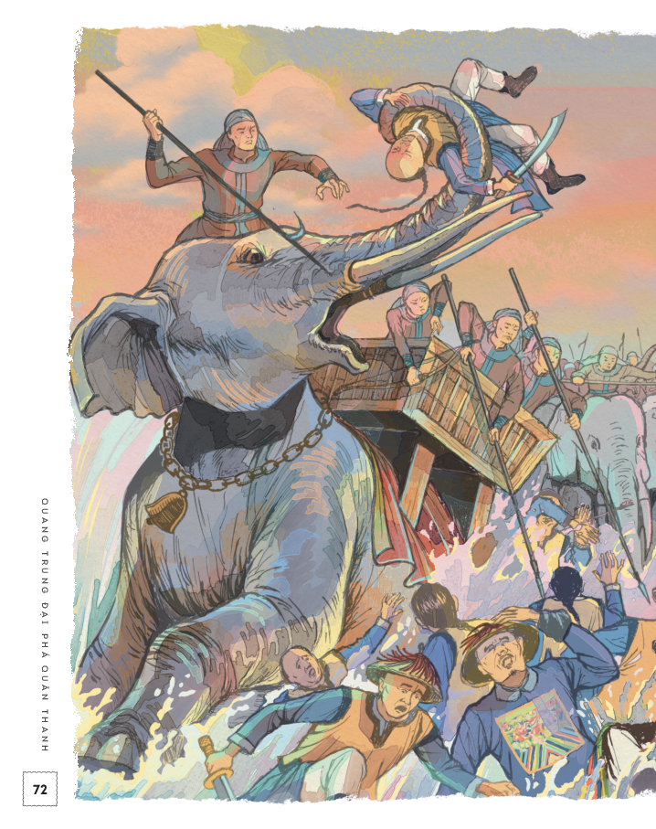 lịch sử việt nam bằng tranh - quang trung đại phá quân thanh - bản màu - bìa cứng - Ảnh 11