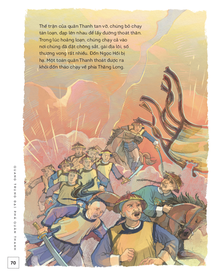 lịch sử việt nam bằng tranh - quang trung đại phá quân thanh - bản màu - bìa cứng - Ảnh 9