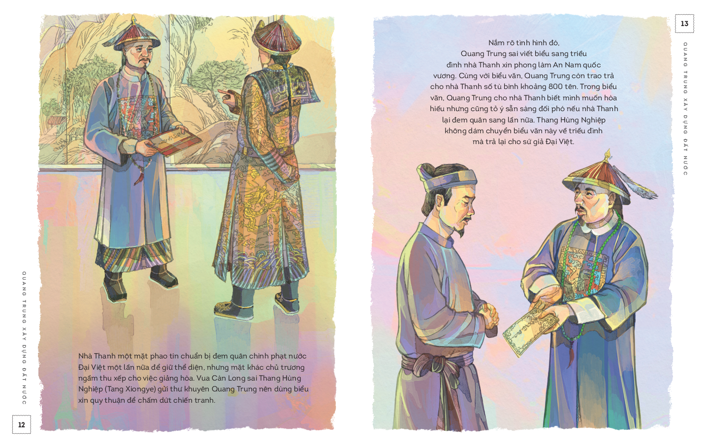 lịch sử việt nam bằng tranh - quang trung xây dựng đất nước - bản màu - Ảnh 3