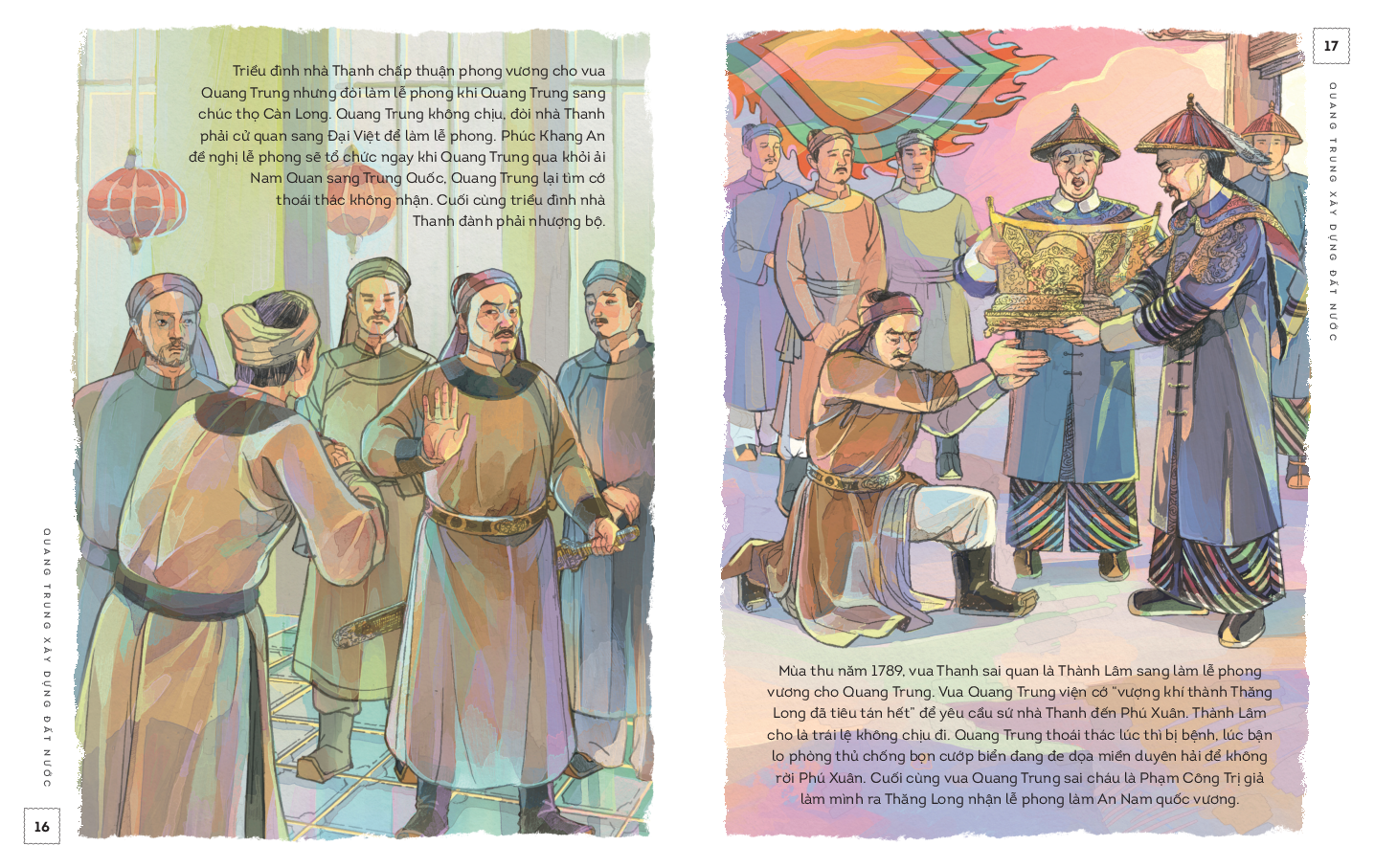 lịch sử việt nam bằng tranh - quang trung xây dựng đất nước - bản màu - Ảnh 5