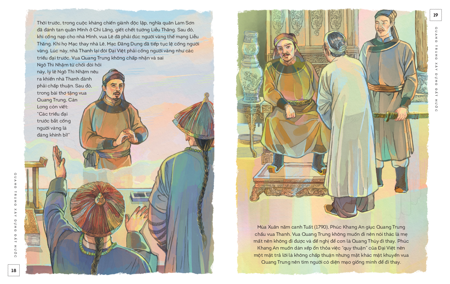 lịch sử việt nam bằng tranh - quang trung xây dựng đất nước - bản màu - Ảnh 6