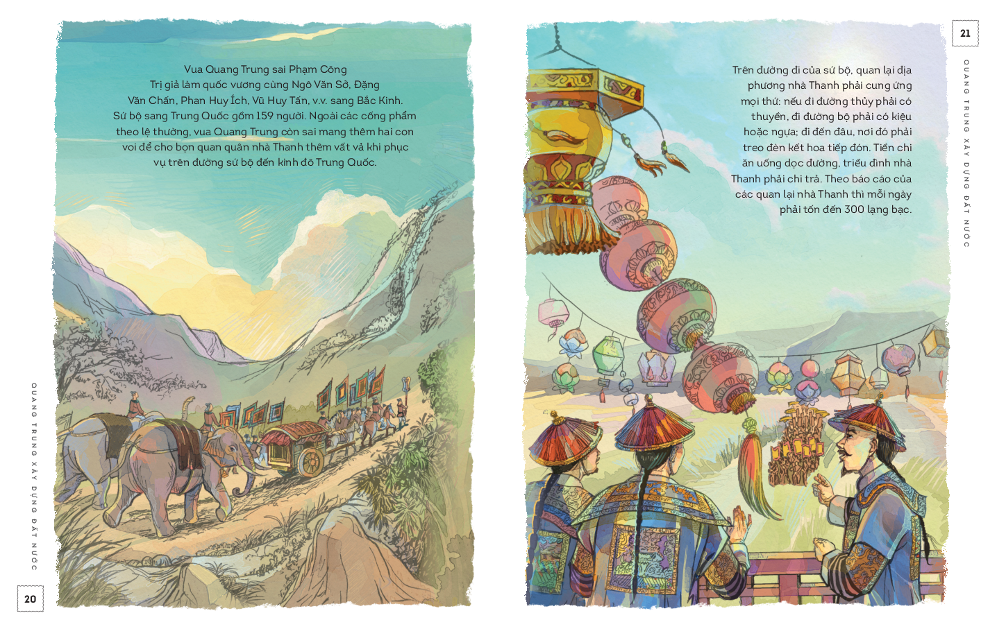 lịch sử việt nam bằng tranh - quang trung xây dựng đất nước - bản màu - Ảnh 7