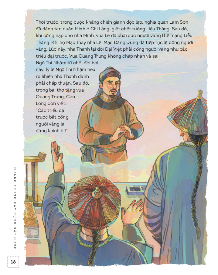lịch sử việt nam bằng tranh - quang trung xây dựng đất nước - bản màu - bìa cứng - Ảnh 11