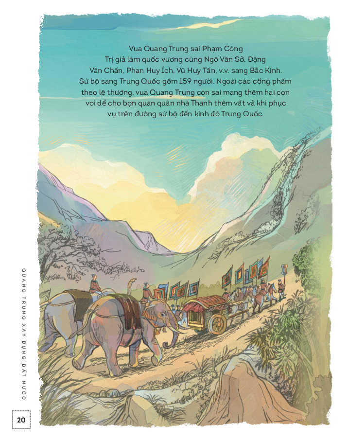 lịch sử việt nam bằng tranh - quang trung xây dựng đất nước - bản màu - bìa cứng - Ảnh 13