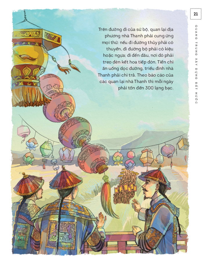 lịch sử việt nam bằng tranh - quang trung xây dựng đất nước - bản màu - bìa cứng - Ảnh 14