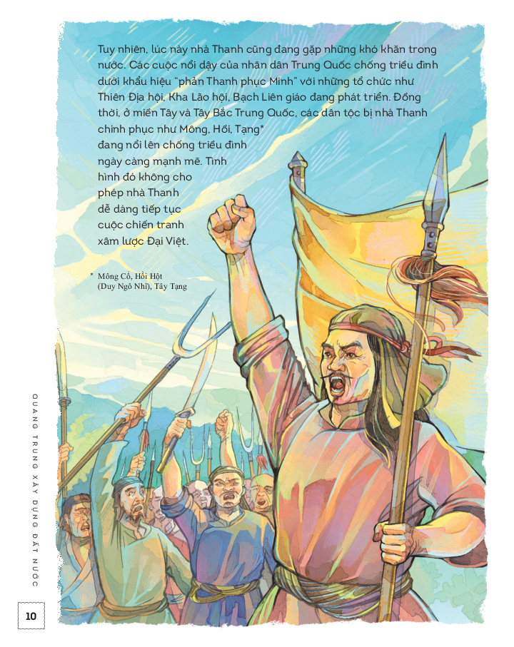 lịch sử việt nam bằng tranh - quang trung xây dựng đất nước - bản màu - bìa cứng - Ảnh 3