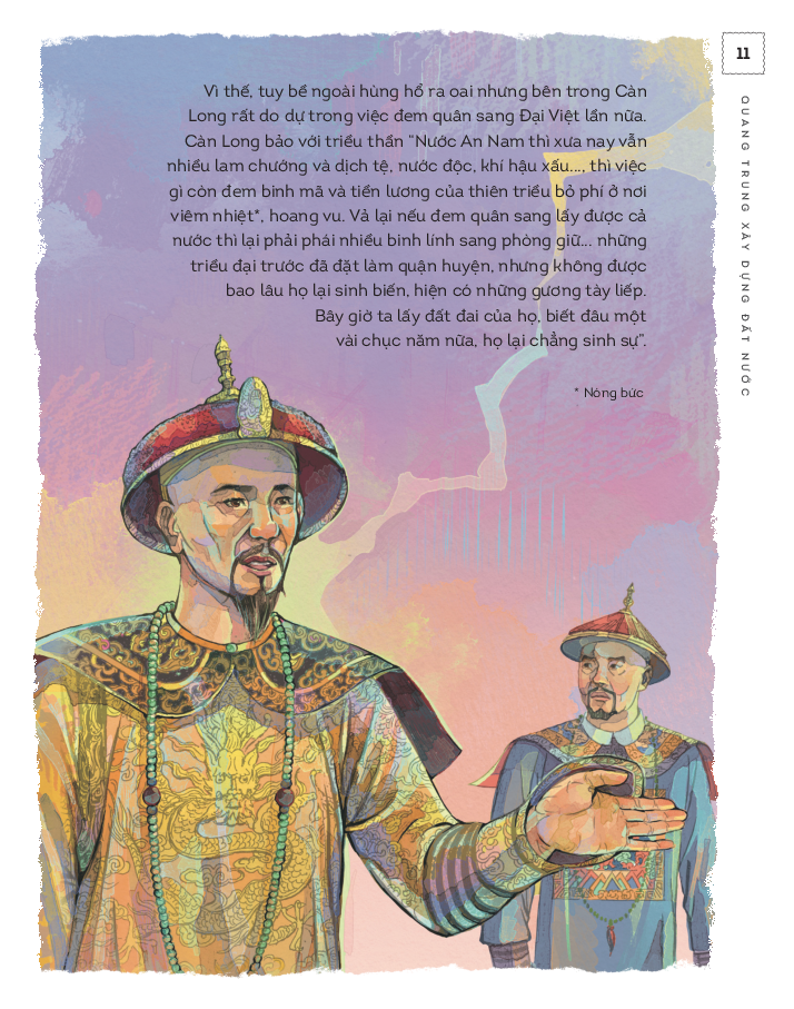 lịch sử việt nam bằng tranh - quang trung xây dựng đất nước - bản màu - bìa cứng - Ảnh 4