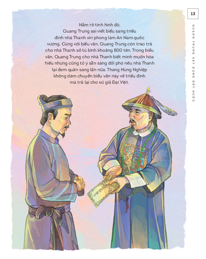 lịch sử việt nam bằng tranh - quang trung xây dựng đất nước - bản màu - bìa cứng - Ảnh 6