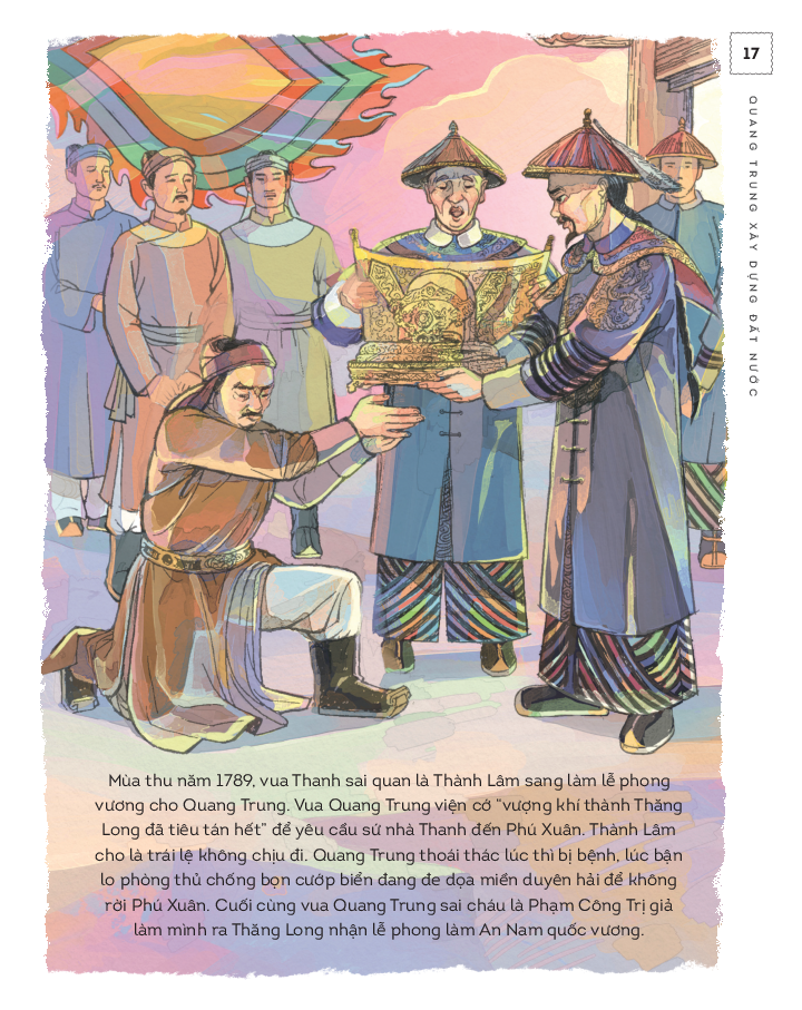 lịch sử việt nam bằng tranh - quang trung xây dựng đất nước - bản màu - bìa cứng - Ảnh 9