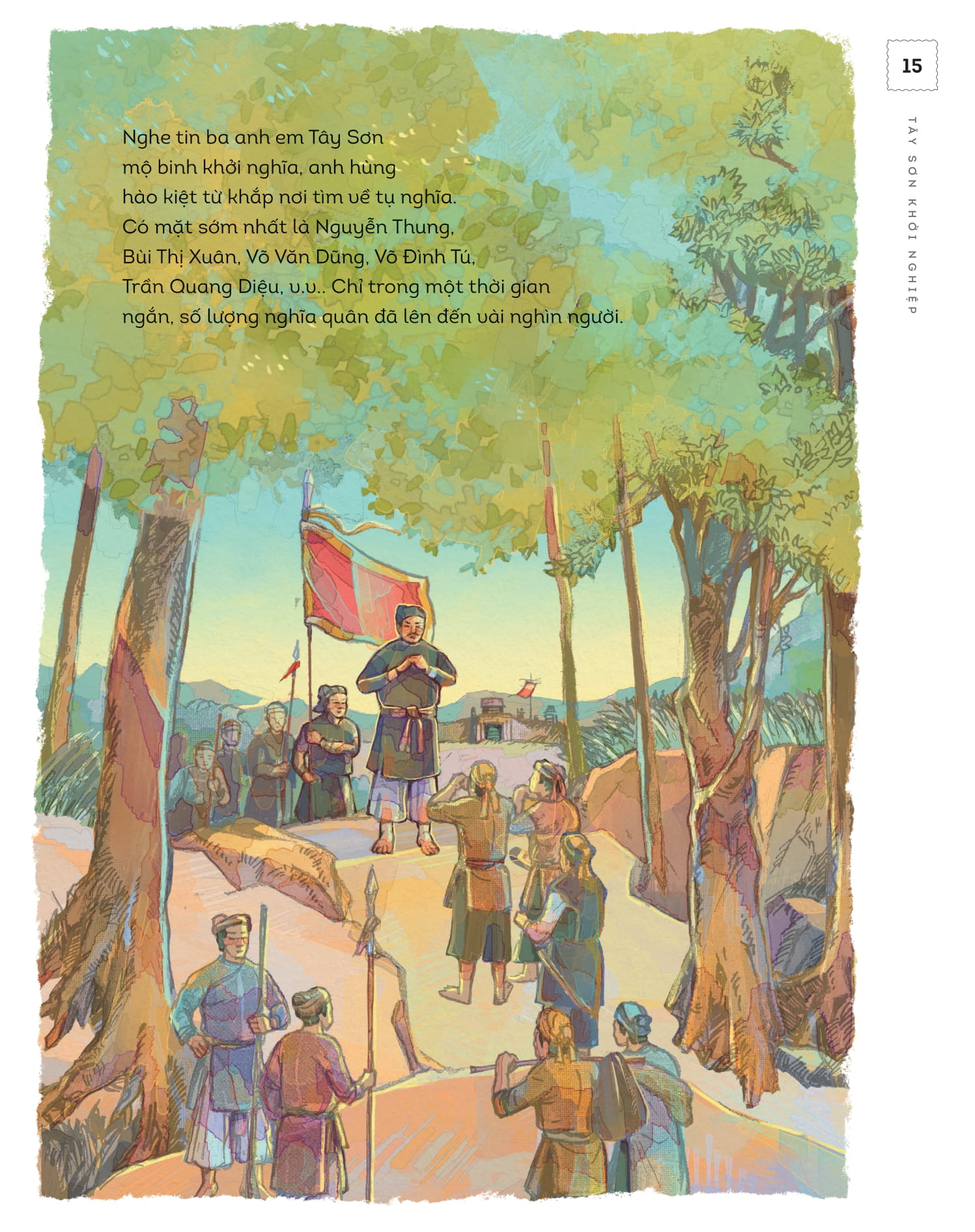 Lich Su Viet Nam Bang Tranh - Tay Son Khoi Nghiep - Ban Mau - Bia Cung - Ảnh 15