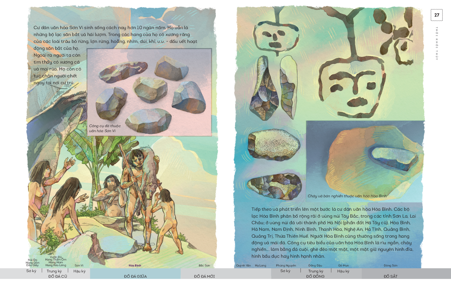 lịch sử việt nam bằng tranh - thời khởi thủy - bản màu - bìa cứng - Ảnh 4