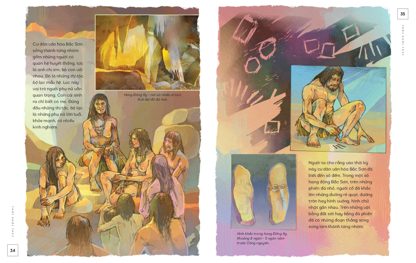 lịch sử việt nam bằng tranh - thời khởi thủy - bản màu - bìa cứng - Ảnh 8