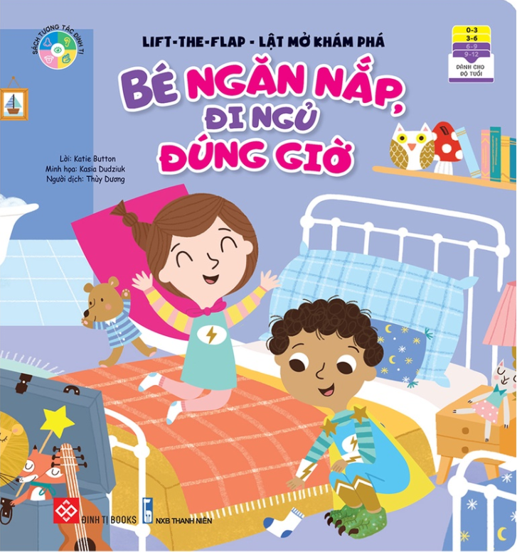lift-the-flap - lật mở khám phá - bé ngăn nắp, đi ngủ đúng giờ - Ảnh 3