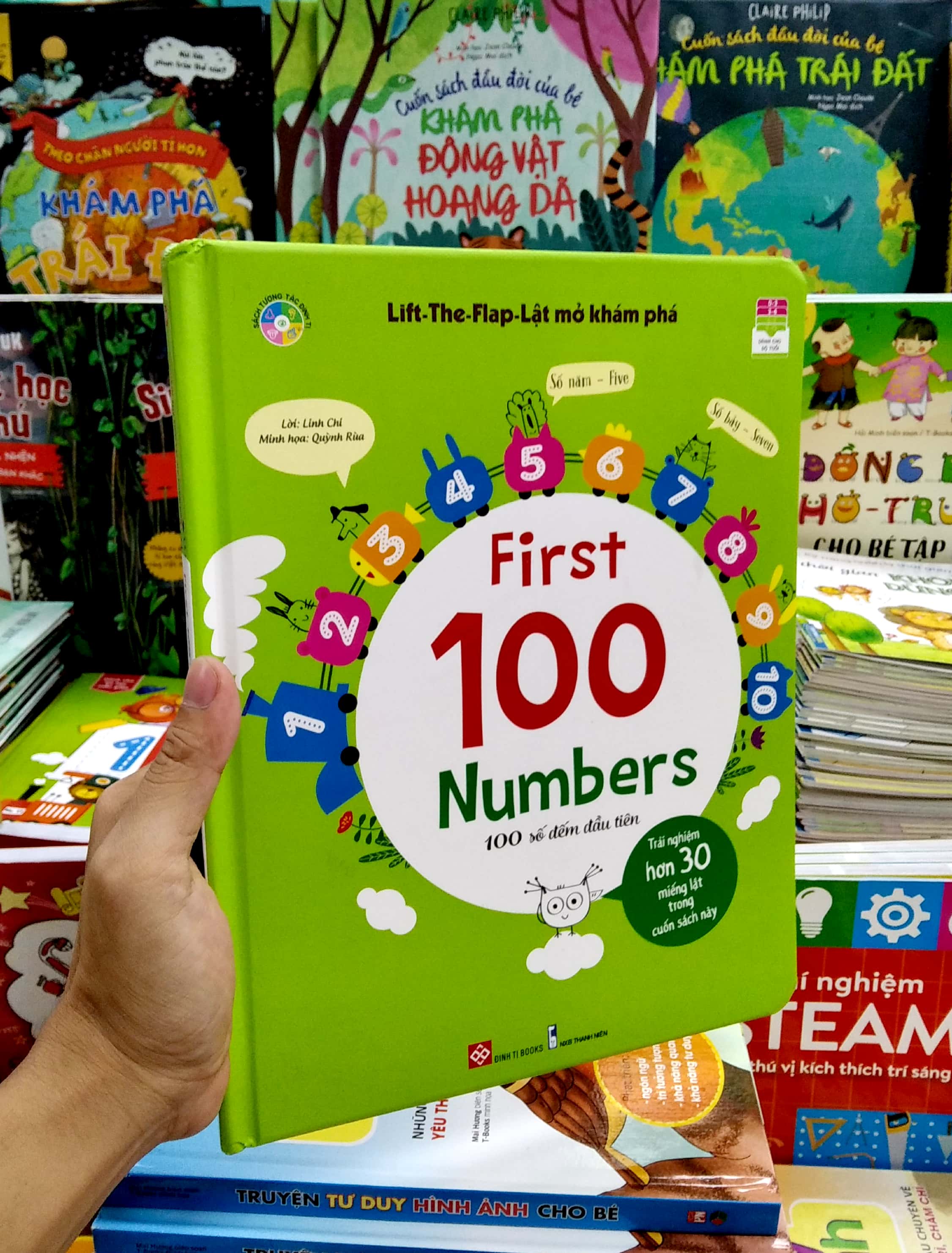lift-the-flap-lật mở khám phá - first 100 numbers - 100 số đếm đầu tiên - Ảnh 11