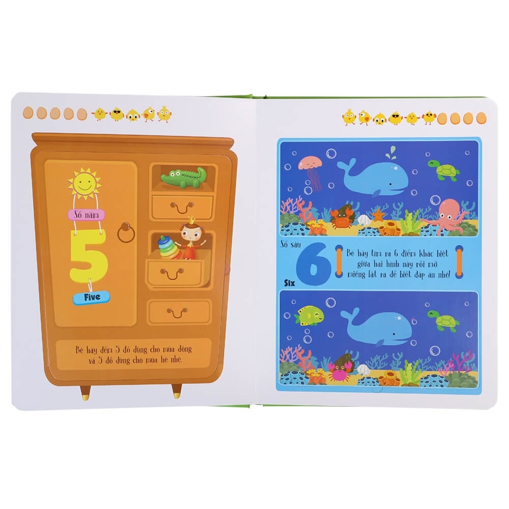 lift-the-flap-lật mở khám phá - first 100 numbers - 100 số đếm đầu tiên - Ảnh 4