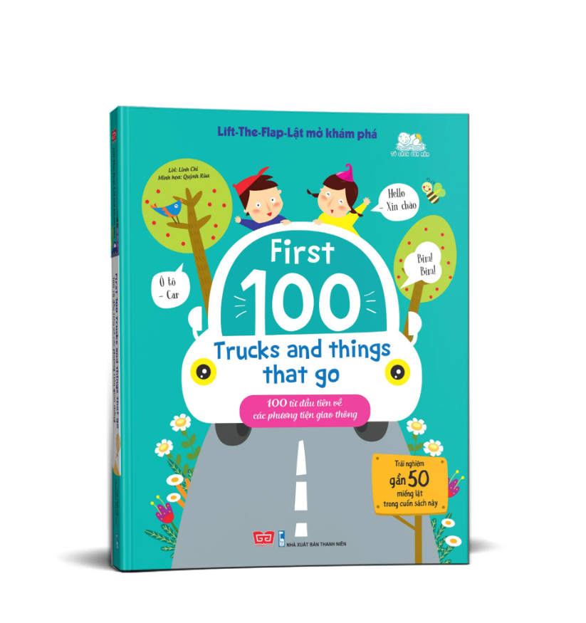 lift-the-flap - lật mở khám phá - first 100 trucks and things that go - 100 từ đầu tiên về các phương tiện giao thông - Ảnh 3